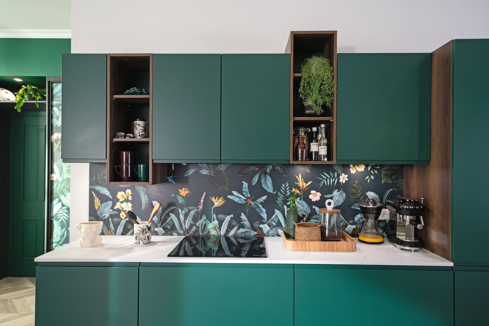 cuisine équipée style végétale