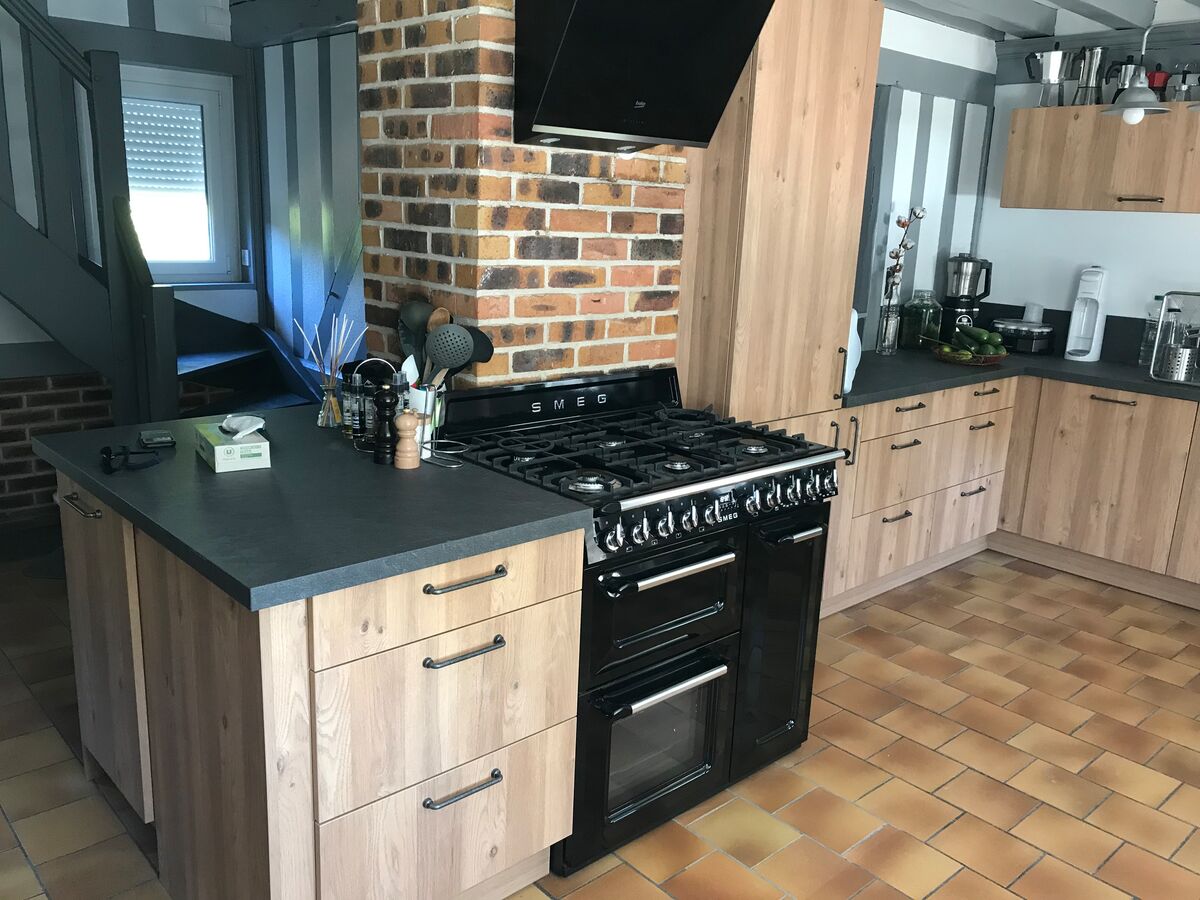 Cuisine avant-après sur mesure Trend Chêne Honey