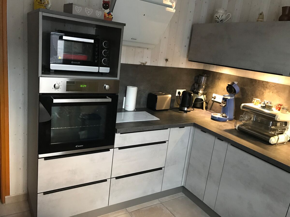 Cuisine avant-après sur mesure Trend Béton Clair