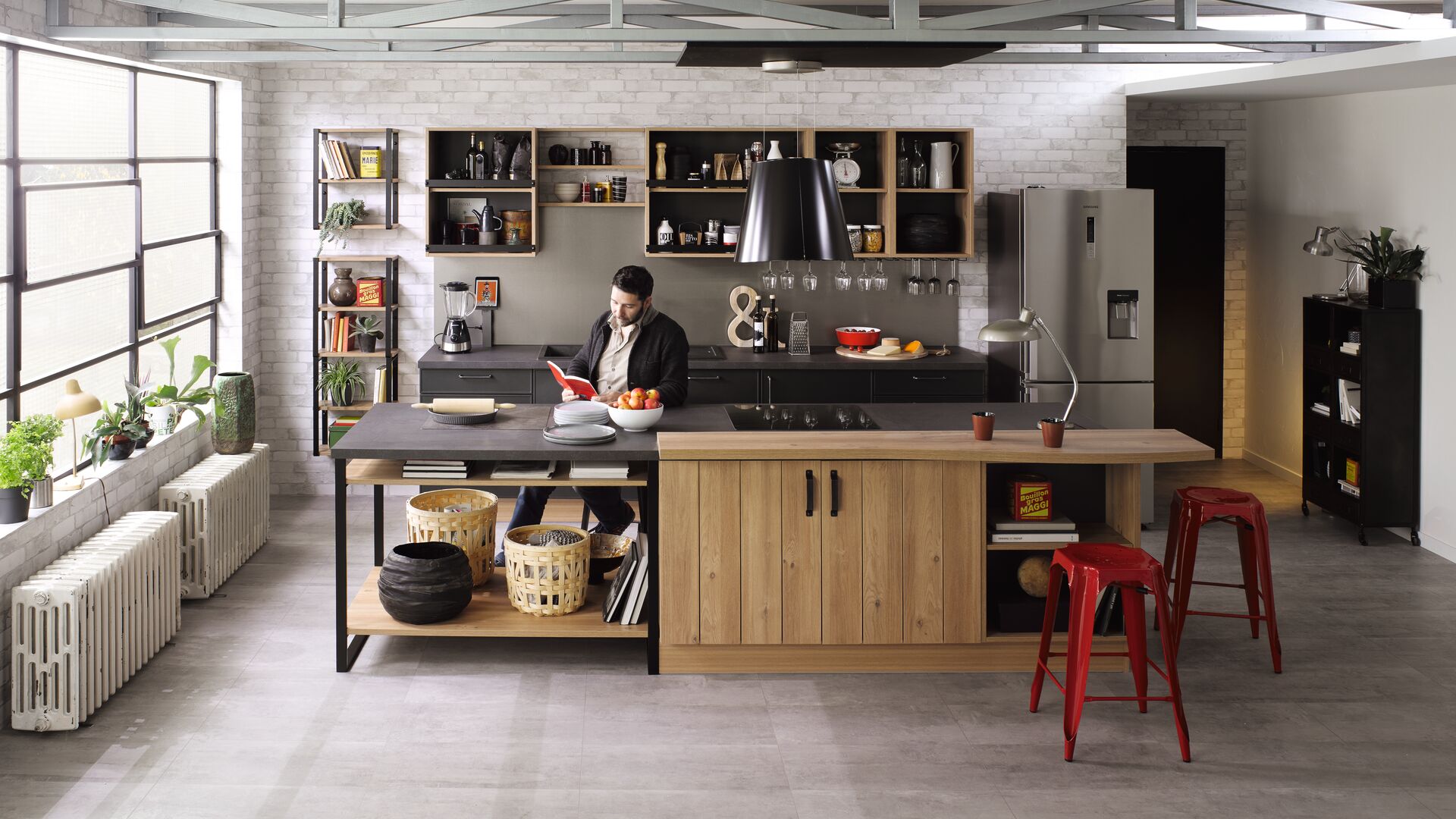 Cuisine Chêne honey industriel