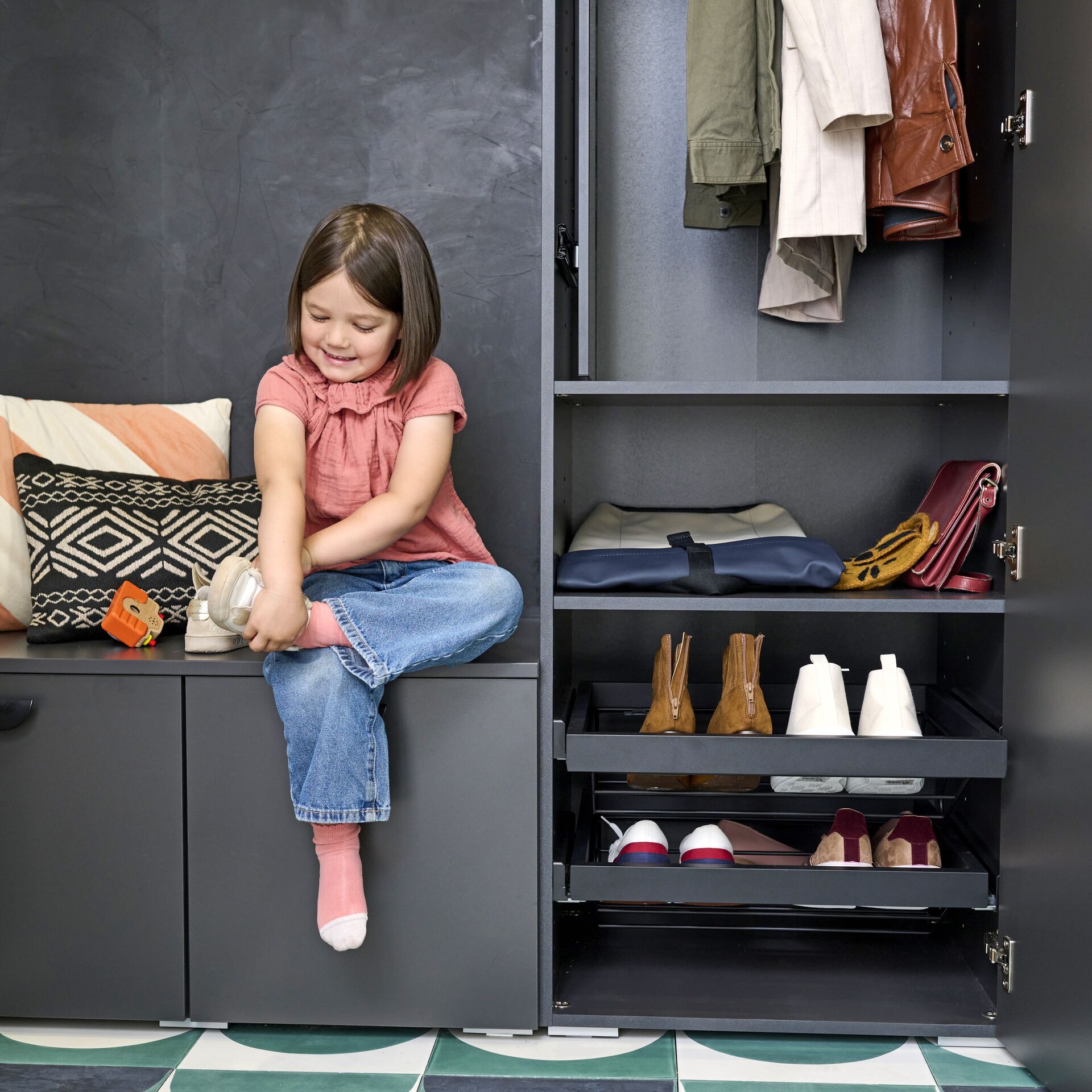 Meubles de rangement d'entrée sur-mesure