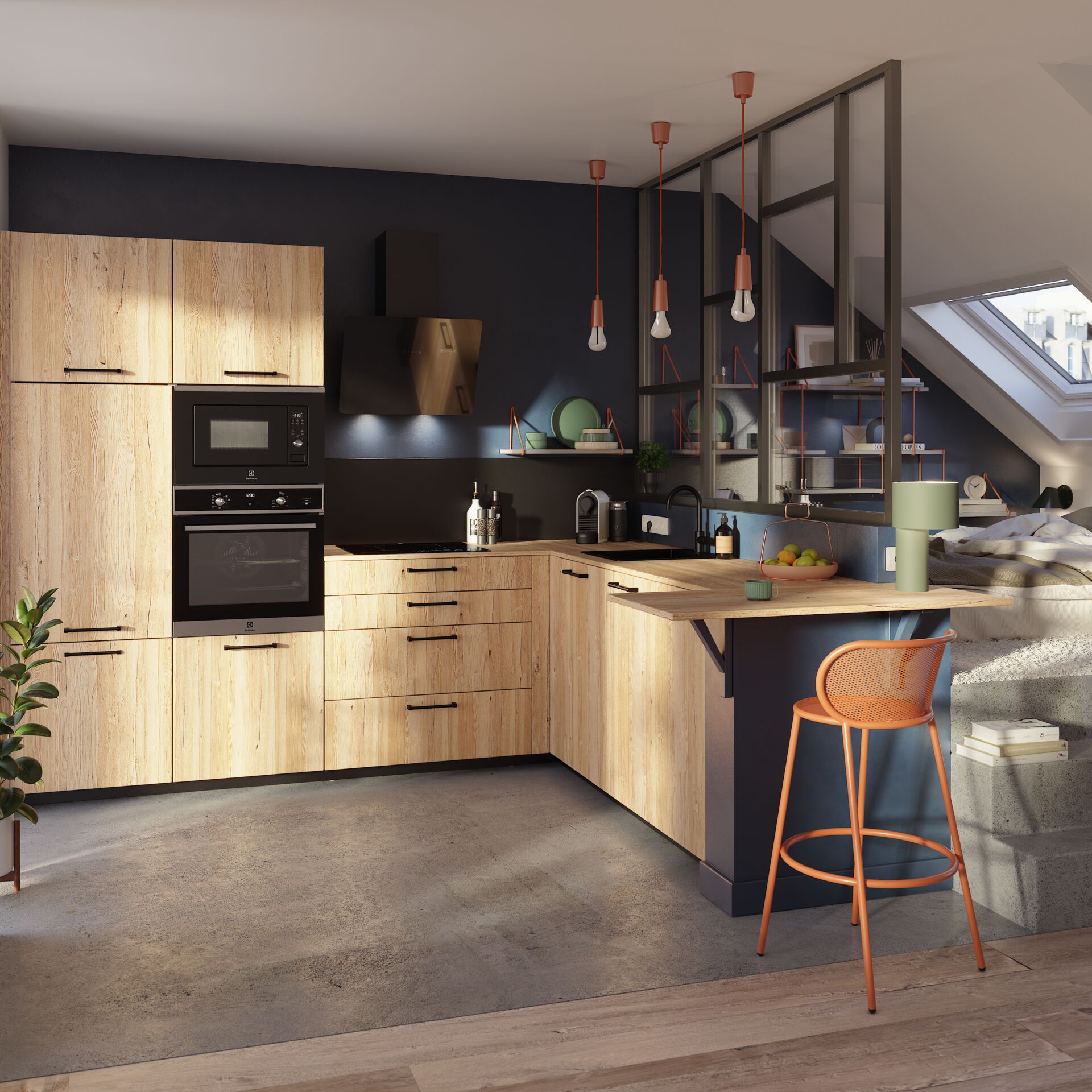 Cuisines équipées de style industriel : Atelier Indus 