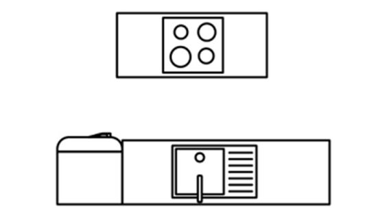 Cuisine équipée avec îlot - Cuisinella