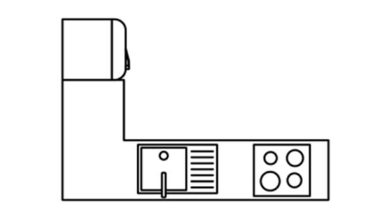 Cuisine équipée en L - Cuisinella