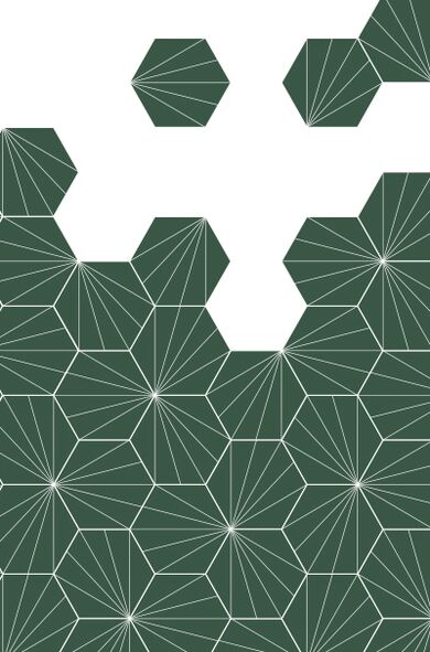 Carreaux pétales sauges