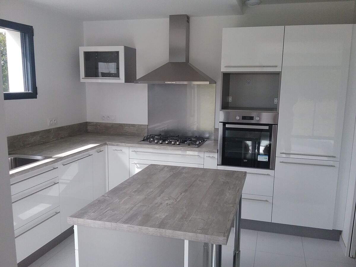 Cuisine avant-après sur mesure Light Blanc Brillant