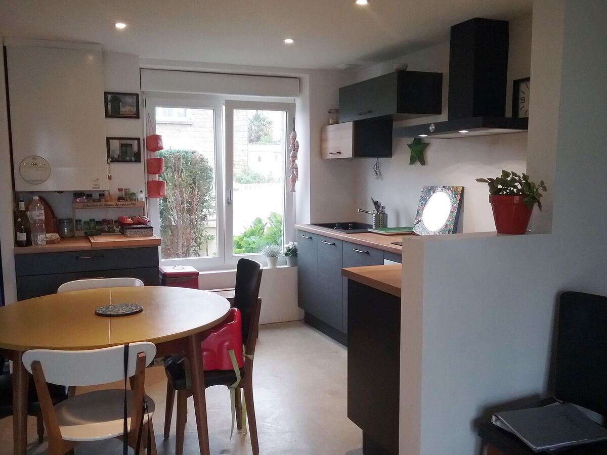 Rénovation cuisine équipée sur mesure Label Métal Brossé