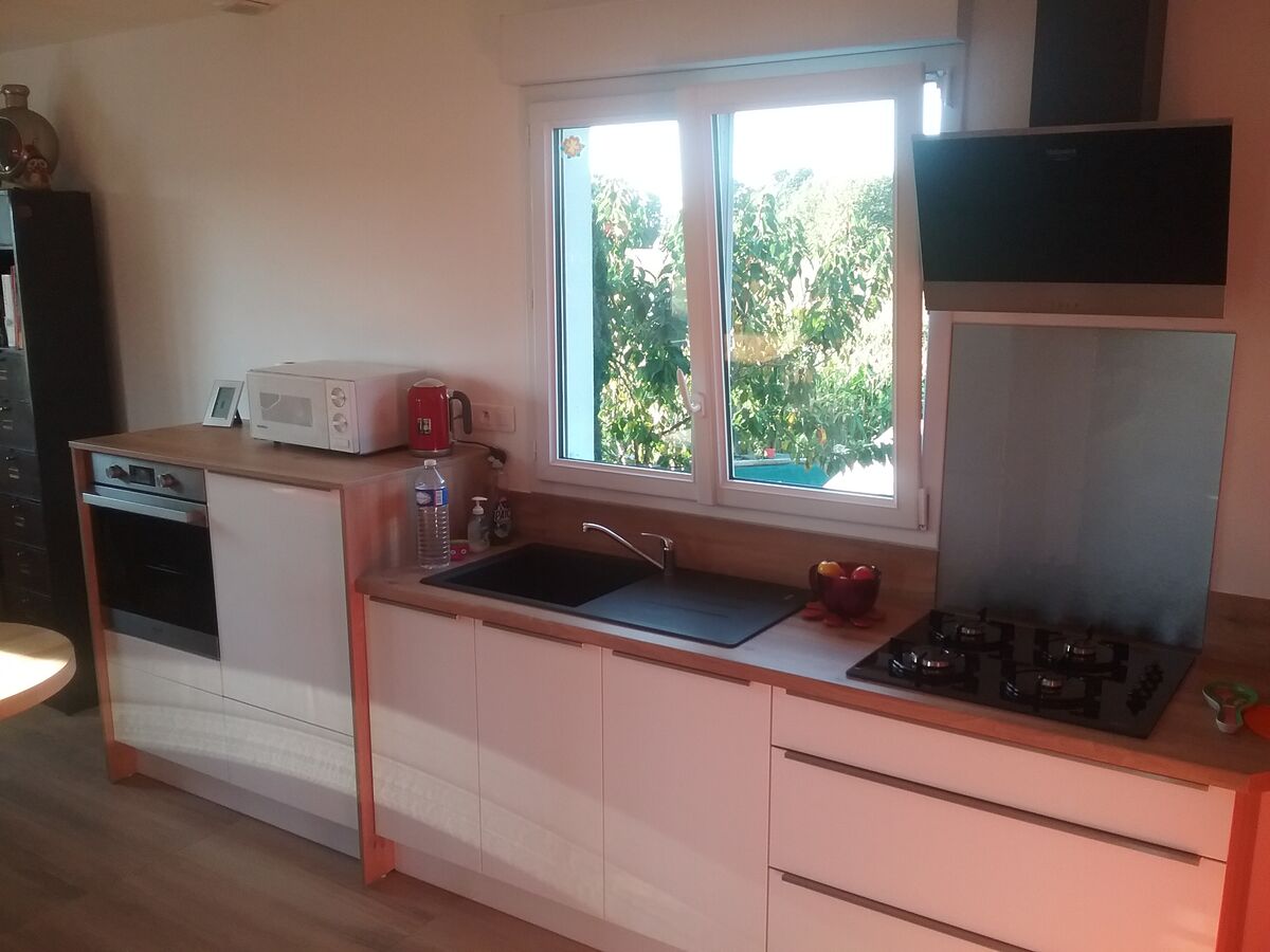 Cuisine avant-après sur mesure Light Blanc Brillant