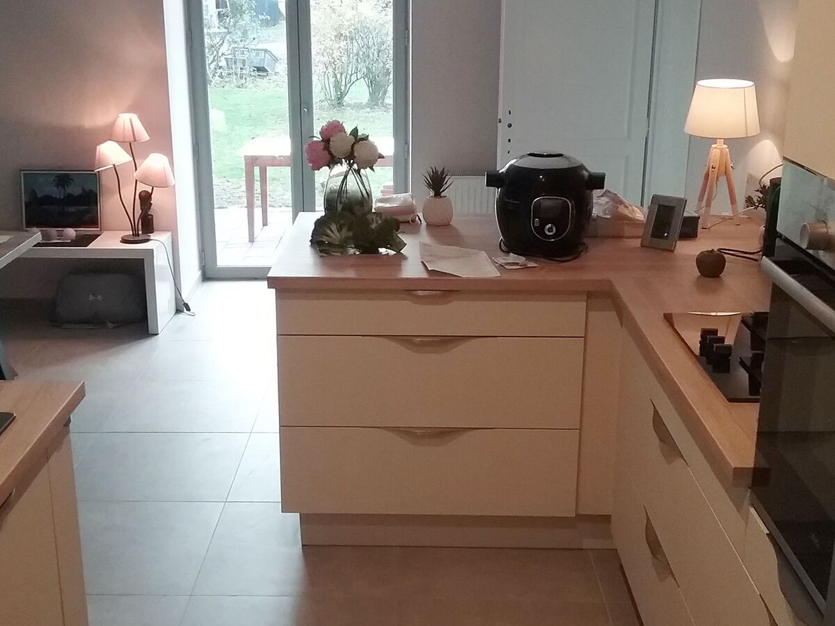 Cuisine avant-après sur mesure Trend Pannacotta Mat