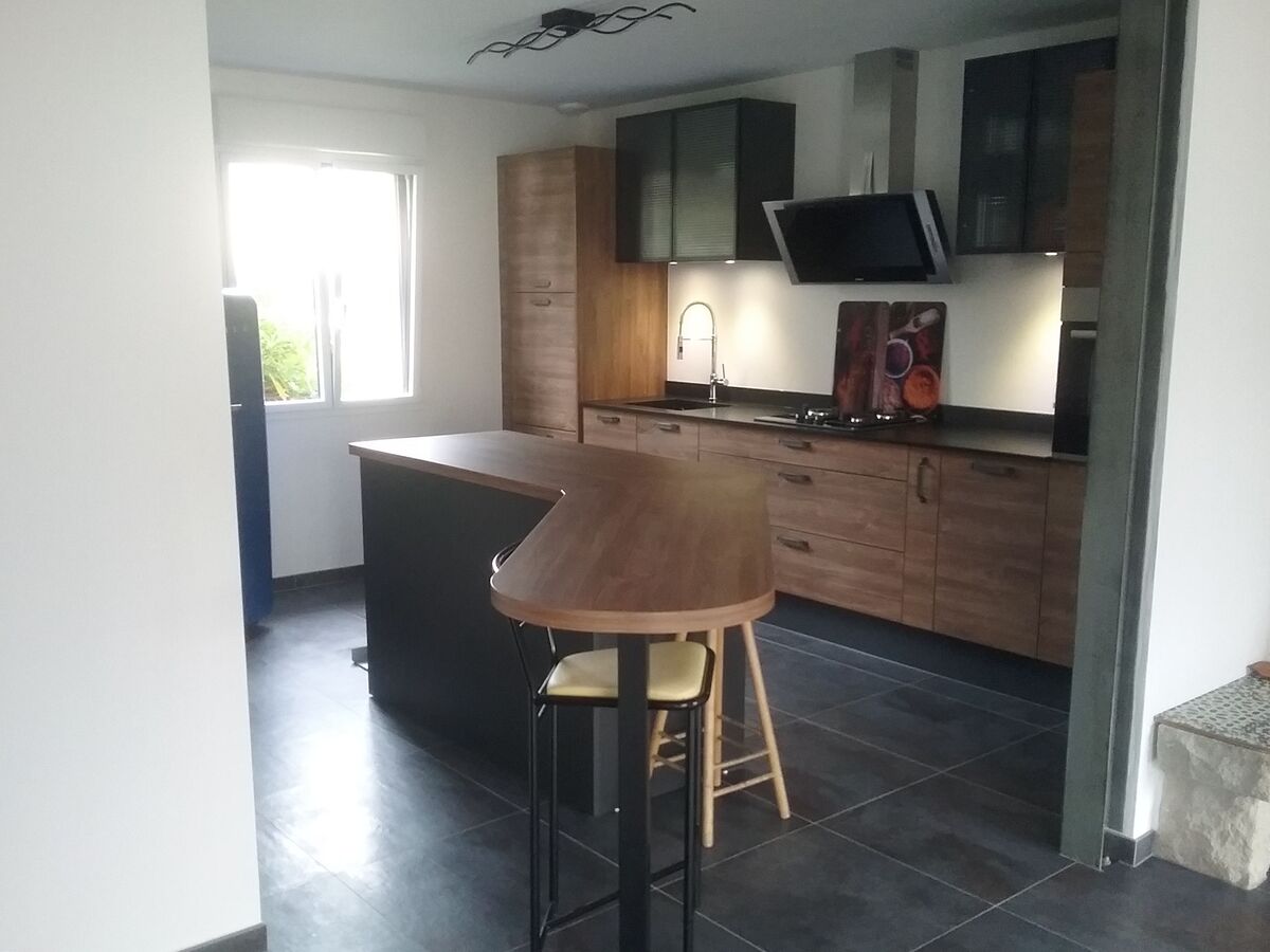 Cuisine avant-après sur mesure Trend Chêne Honey