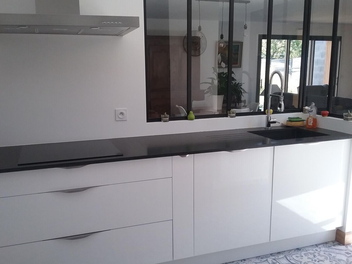 Rénovation cuisine équipée sur mesure Light Blanc Brillant