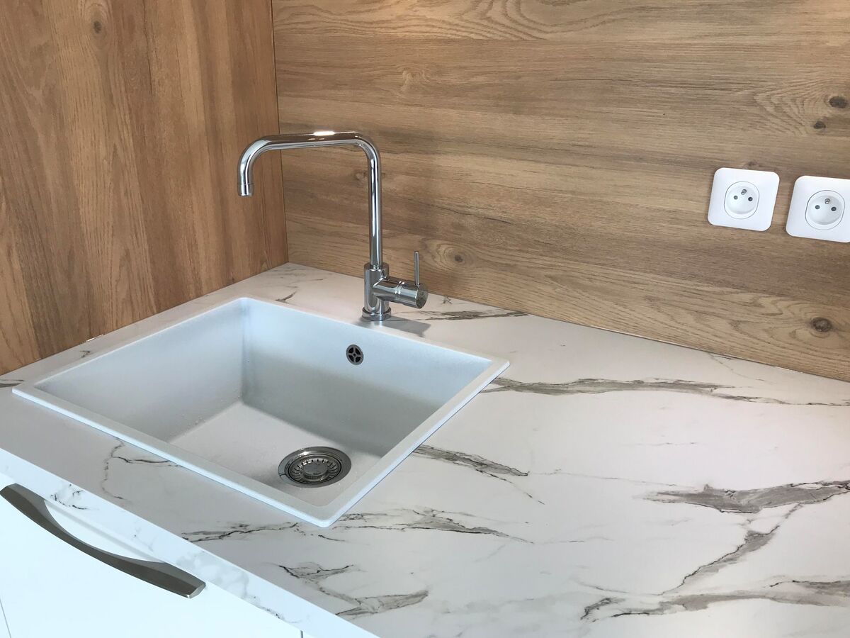 Cuisine avant-après sur mesure Light Blanc Brillant