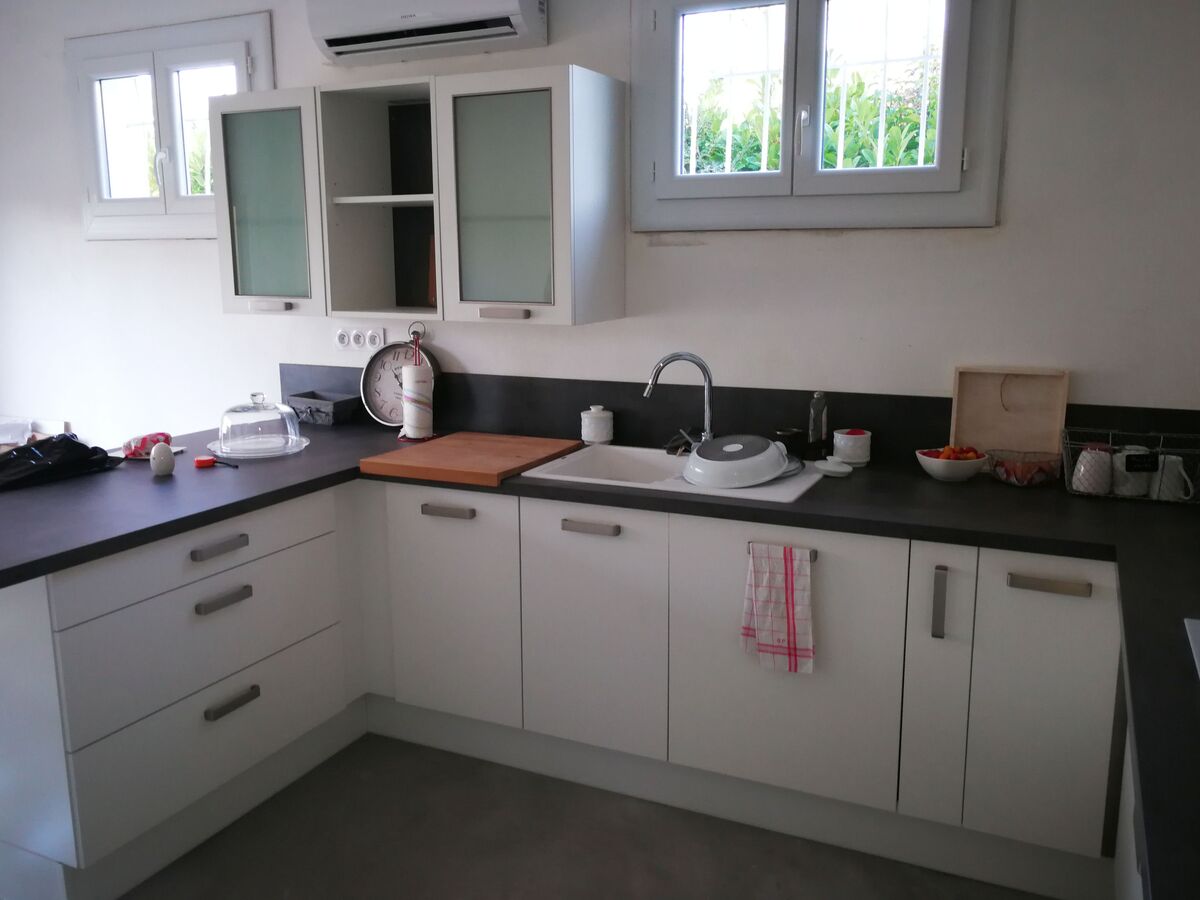 Cuisine avant-après sur mesure Vega Prem's Blanc Brillant