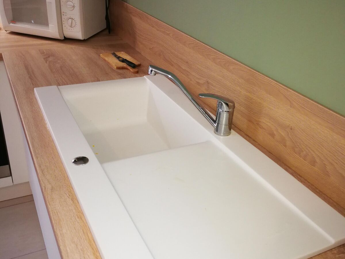 Cuisine avant-après sur mesure Trend Blanc Mat