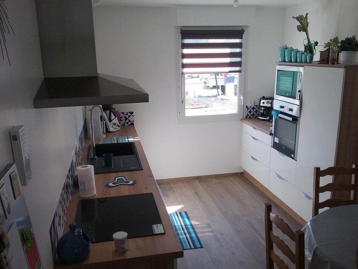 Cuisine avant-après sur mesure Light Blanc Brillant