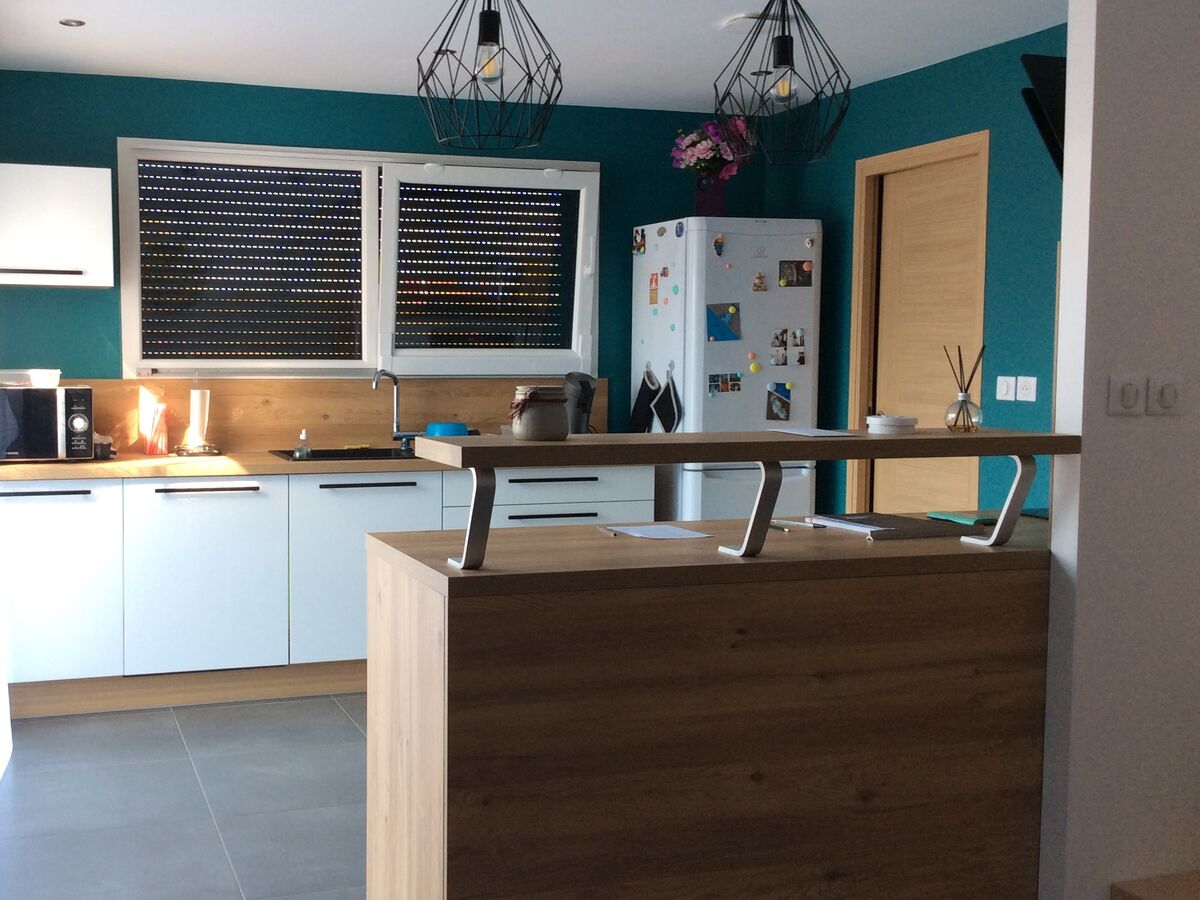 Cuisine équipée sur mesure Light Blanc Brillant