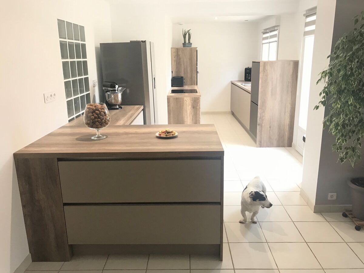 Cuisine équipée sur mesure Trend Taupe Mat et Touch Cappuccino Soft