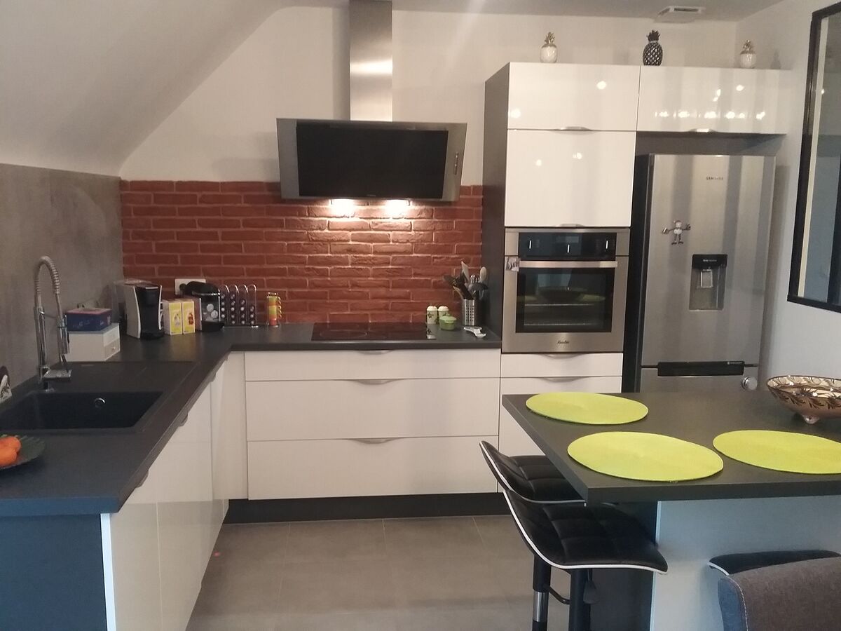 Rénovation cuisine équipée sur mesure Light Blanc Brillant