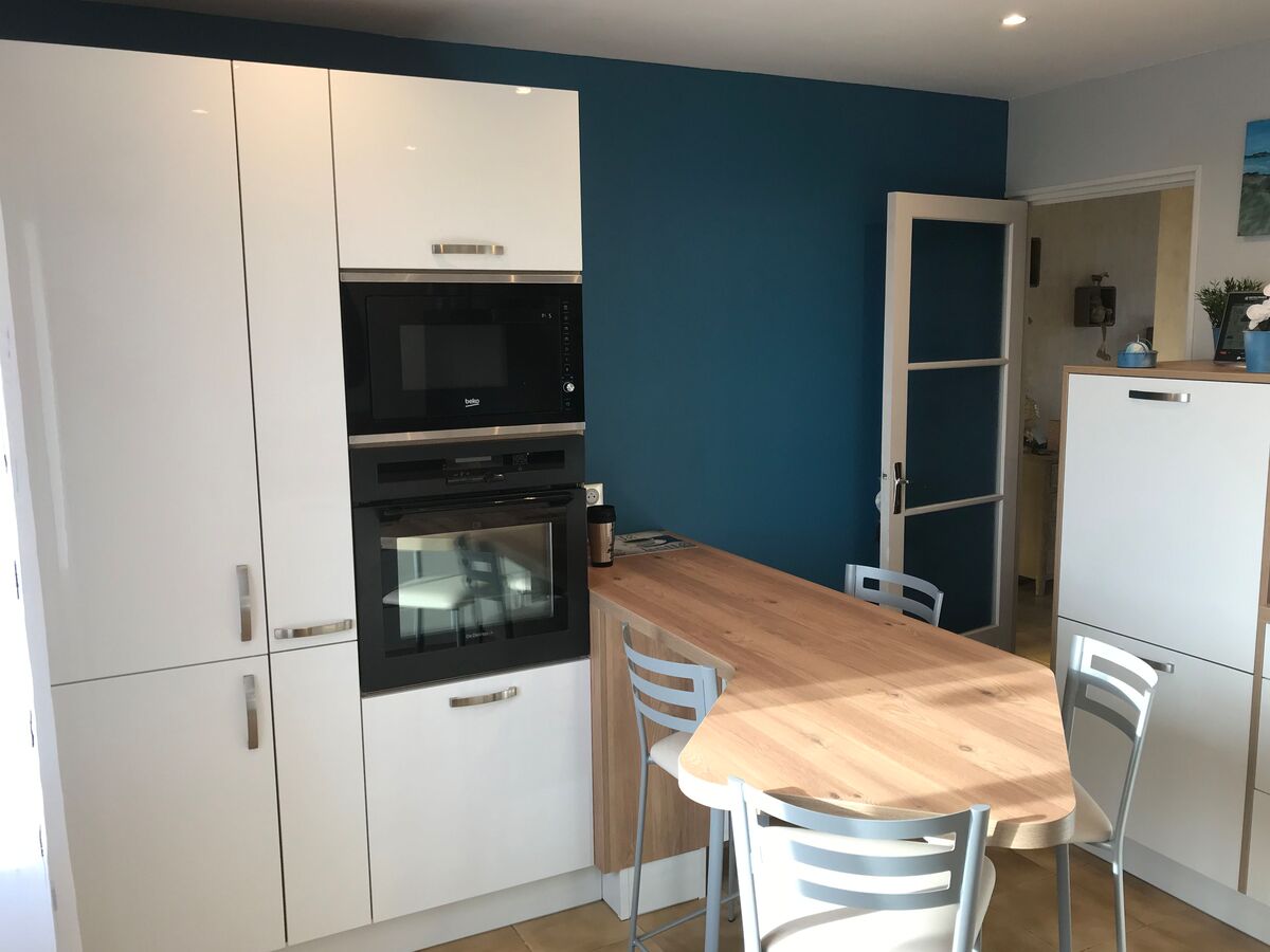 Cuisine avant-après sur mesure Light Blanc Brillant