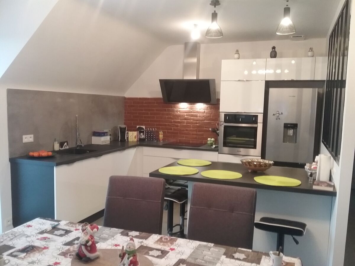 Cuisine avant-après sur mesure Light Blanc Brillant