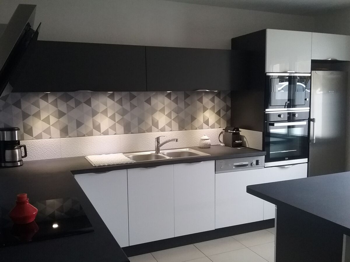 Cuisine avant-après sur mesure Light Blanc Brillant