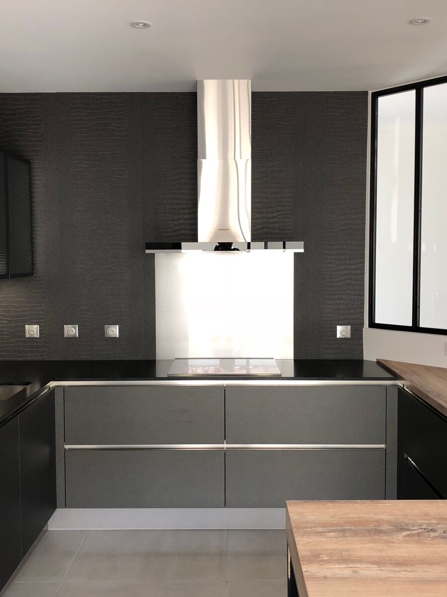 Cuisine équipée sur mesure Label Métal Brossé