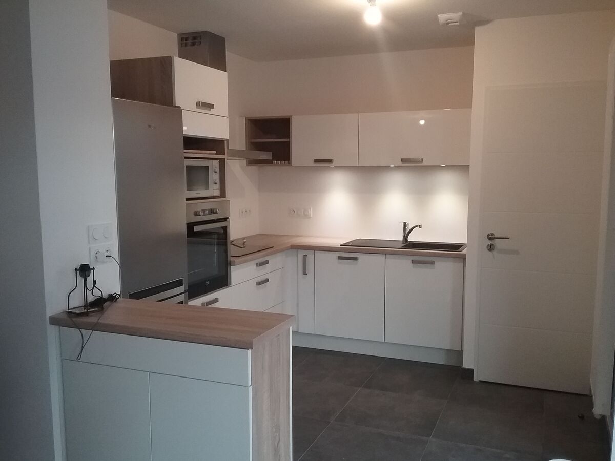 Cuisine avant-après sur mesure Light Blanc Brillant