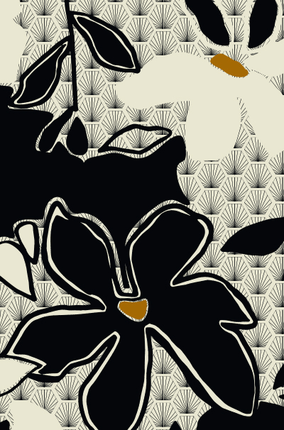 Panneau de crédence Pimp - Blue flower