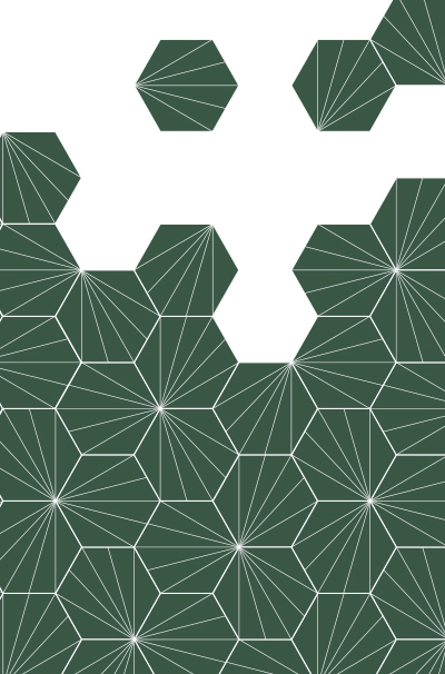 Panneau de crédence Pimp - Carreaux pétales sauges