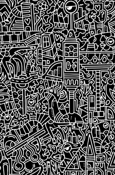 Façade haut deco et vitre - Le grand festin noir