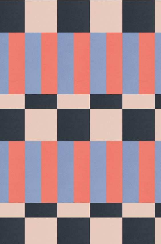 Panneau de crédence Pimp - Damier Deep Sea