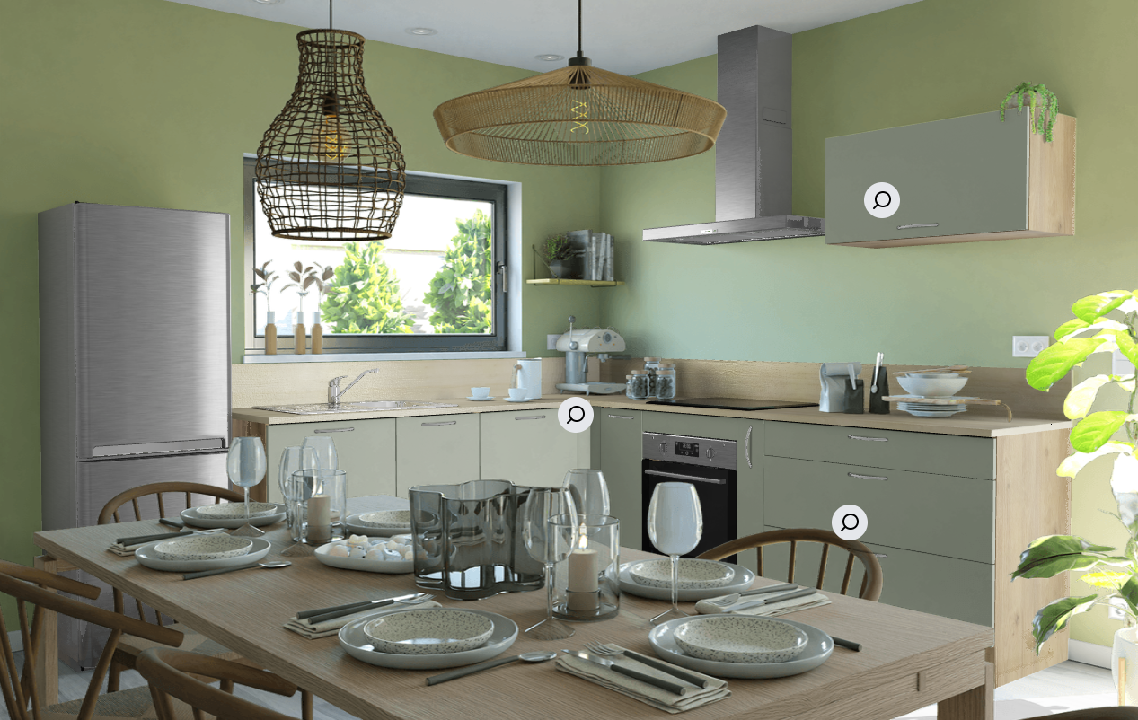 Découvrez Styl'IA, le configurateur de cuisine intelligent Cuisinella. Créez votre cuisine en 3D gratuitement avec notre assistant virtuel et visualisez votre projet en temps réel.